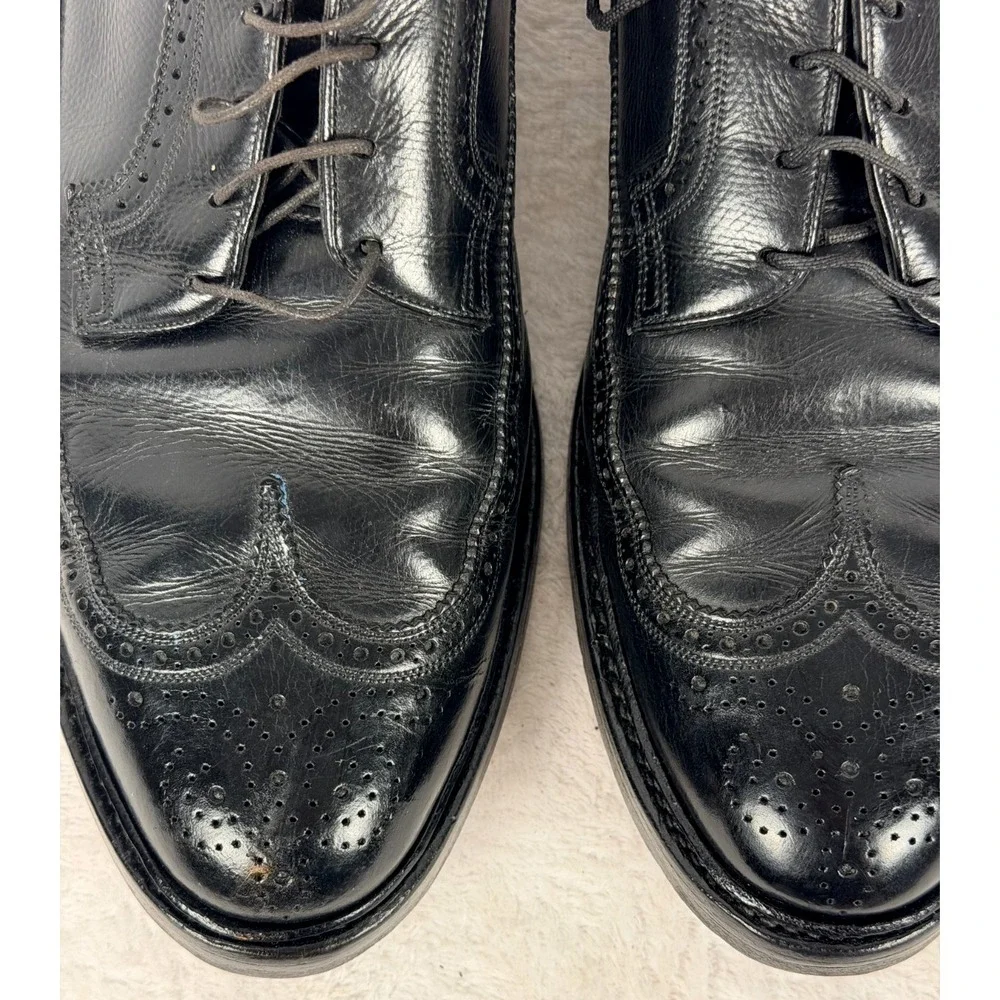 Royal Imperial by Florsheim Black Leather Longwing Blucher Dress Shoes Men US 13